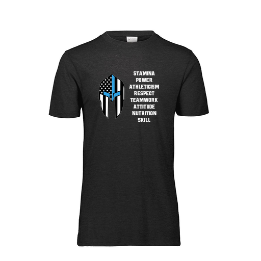 [FTSCUBBK-YS-LOGO3] Decker Youth Tri-Blend T-Shirt - Short Sleeve (Youth S, Black, Logo 3)