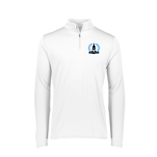[FTLQFLWH-FAXS-LOGO1] Decker Women's Flex-Lite 1/4 Zip Shirt (Female Adult XS, White, Logo 1)
