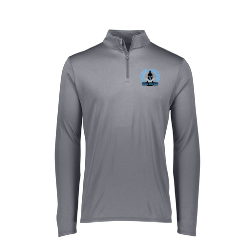 [FTLQFLGY-FAXS-LOGO1] Decker Women's Flex-Lite 1/4 Zip Shirt (Female Adult XS, Gray, Logo 1)