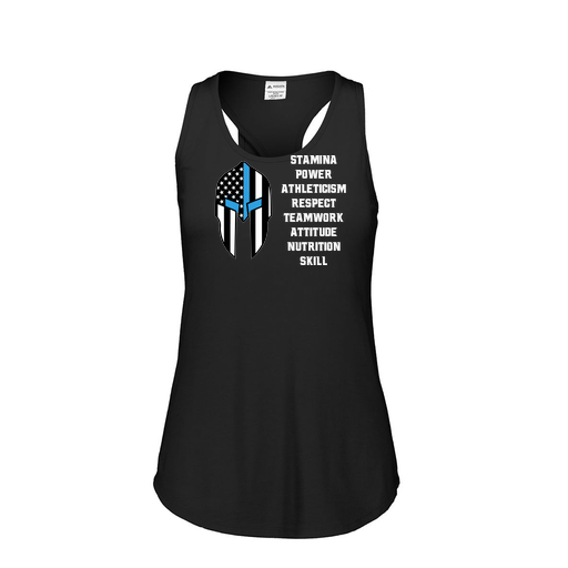 [3078.K94.S-LOGO3] Ladies Tri Blend Tank Top (Female Adult S, Black, Logo 3)