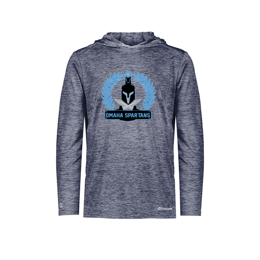 [FOLHCGNV-AS-LOGO1] Decker Men's Charge Hoodie (Adult S, Navy, Logo 1)