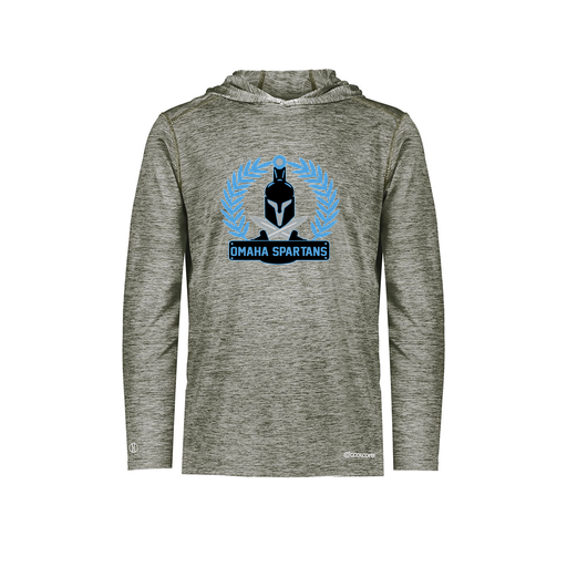 [FOLHCGGY-AS-LOGO1] Decker Men's Charge Hoodie (Adult S, Gray, Logo 1)