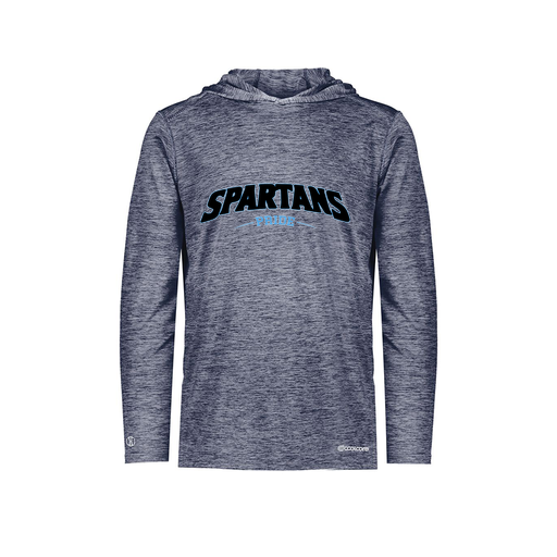 [FOLHCGNV-YS-LOGO2] Decker Youth Charge Hoodie (Youth S, Navy, Logo 2)